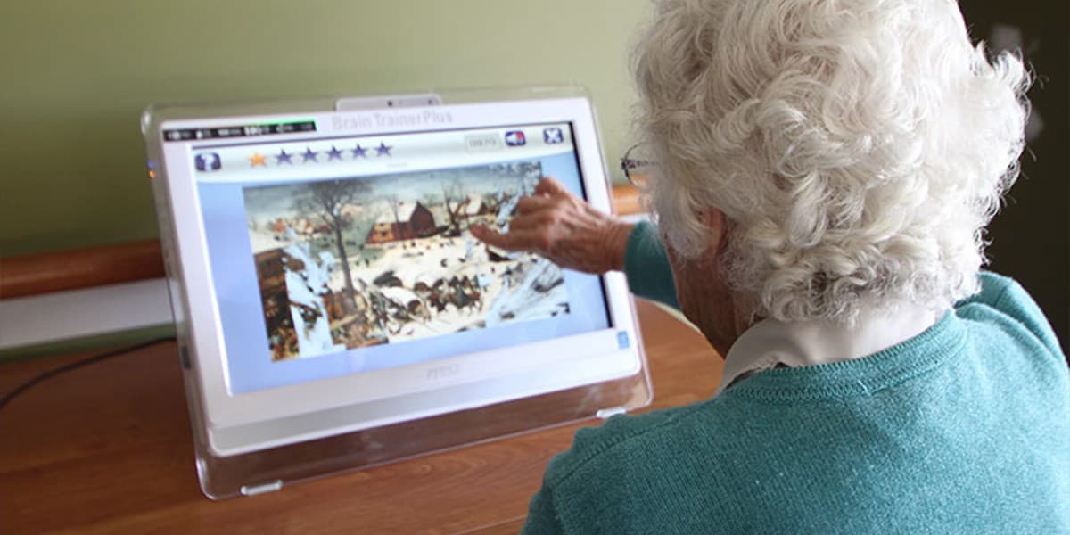 Consola BrainTrainerPlus en uso